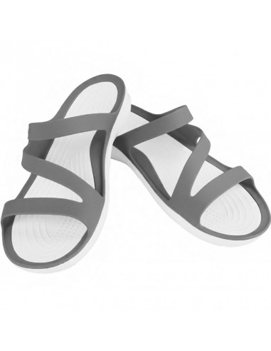 Crocs Swiftwater Sandal W Î£Î±Î³Î¹Î¿Î½Î¬ÏÎµÏ‚ ÏƒÎµ Î“ÎºÏÎ¹ Î§ÏÏŽÎ¼Î± 203998-06X